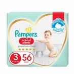 Buy Pampers Premium Care Pants Diapers, Size 3, 6-11kg, Super Saver Pack, 56 Diapers  in Saudi Arabia