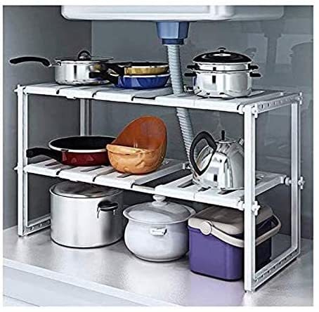 Generic 2 Pieces Of Plastic Shelf Dividers Multi-Use Cabinet Shelf