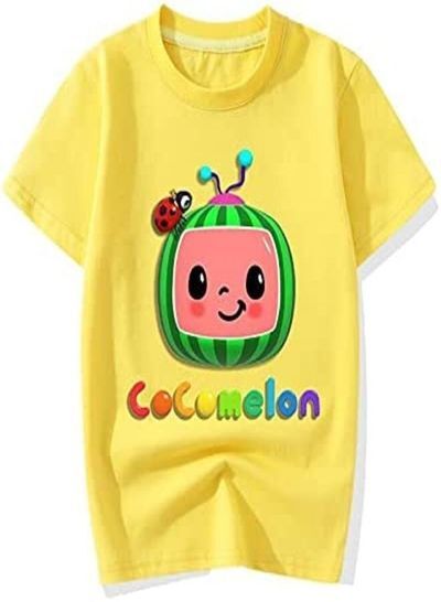 Cocomelon Casual Summer Outdoor Printed T-Shirt Yellow (7-8 Year)
