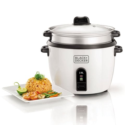 Buy Black Decker Rice Cooker RC2850 B5 White Online Shop