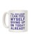muGGyz Quote Printed Ceramic Coffee Mug White 11Ounce