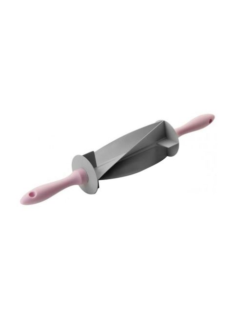 Generic Croissant Cutter Roller Silver/Pink