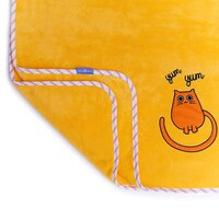 Milk&amp;Moo Tombish Cat Baby Blanket, 100% Oeko-Text Certified Receiving Blanket For Babies, Ultra Soft Infant Blanket For Sleeping and Travelling, Colorful and Plush Blanket For Baby Girls and Baby Boys