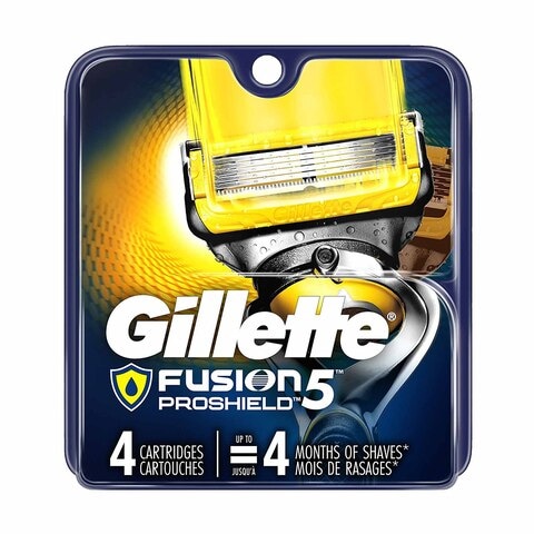 Buy Gilette Fusion ProShield Razor Blades - Pack of 4 in Egypt