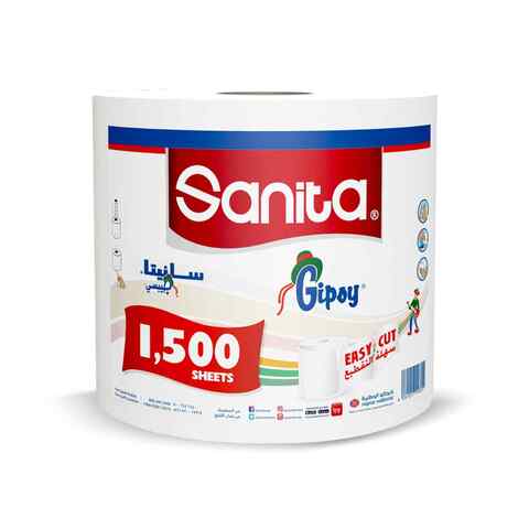 Sanita Gipsy Maxi Tissue Sheets White 1500 count