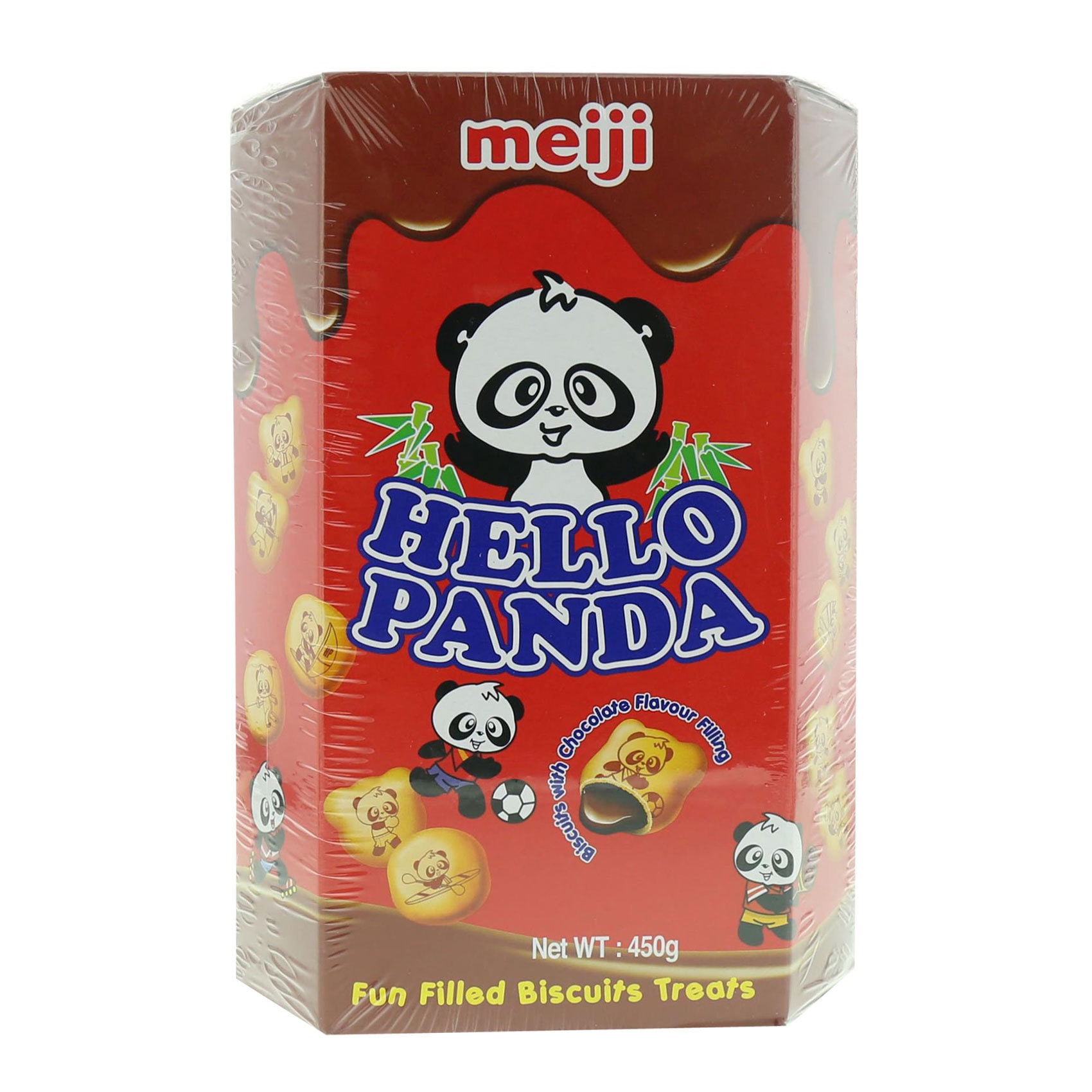 Meiji Hello Panda Fun Filled Biscuits Treats 450g