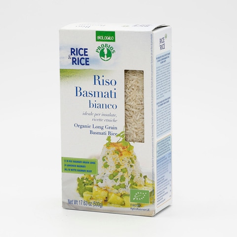 Buy Probios Organic  Basmati White Grain Rice 500g in Saudi Arabia