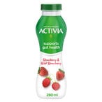 Buy Activia Strawberry And Wild Strawberry Yoghurt 280ml in Kuwait