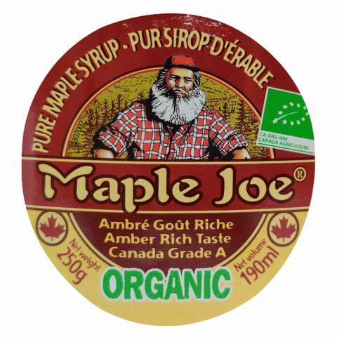 Maple Joe Canadian Pure Organic Maple Syrup 250ml