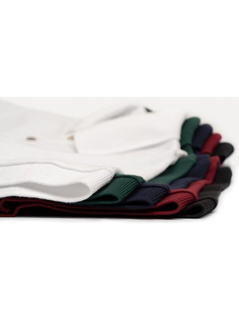 Boxy Cotton Classic Polo Shirts - Forest Green