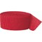Unique Crepe Paper Streamer- 81-Feet Length- Red