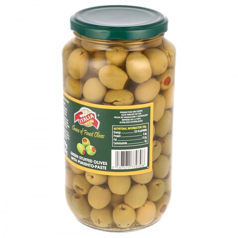 Italia Green Stuffed Olives with Pimiento Paste 935/550 gr