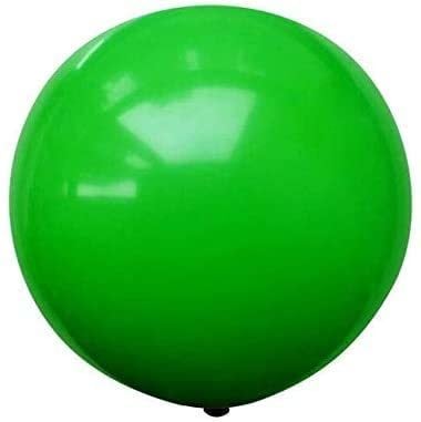 JMD Ballons &amp; Accessories - 1Pc 36Inch Huge Round Metallic Balloons Wedding Baby Shower Decoration Giant Latex Balloons Party Kids Toy (Green)