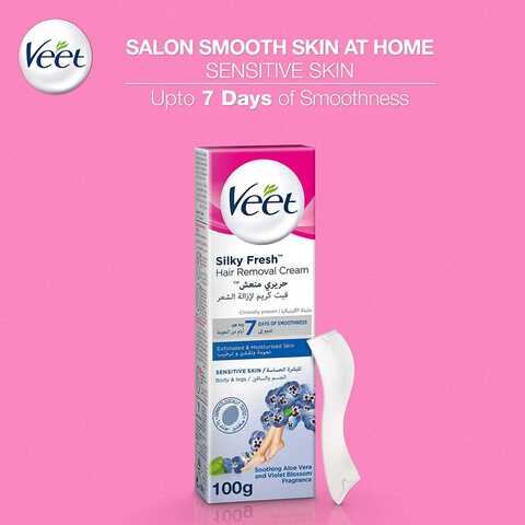 Buy Veet Hair Removal Cream For Sensitive Skin 100g Online - Shop Beauty &  Personal Care on Carrefour UAE