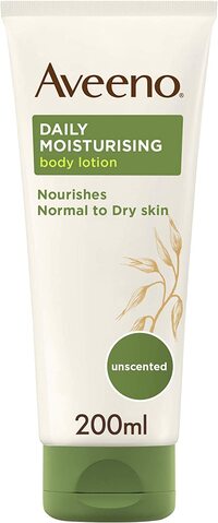 Aveeno Daily Moisturising Lotion, For Normal To Dry Skin Care, With Prebiotic Oatmeal And Glycerin, Moisturises For 24 Hours, 200 ml