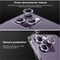 9H Tempered Glass Camera Cover Screen Protector Metal Individual Ring Protector For iPhone 14 Pro Purple