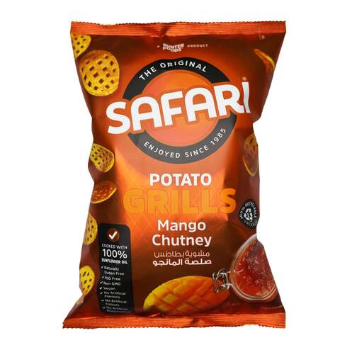 Safari Mango Chutney Potato Grills Chips 60g