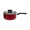 Prestige Safecook Non-Stick Saucepan With Lid Red And Black 18cm