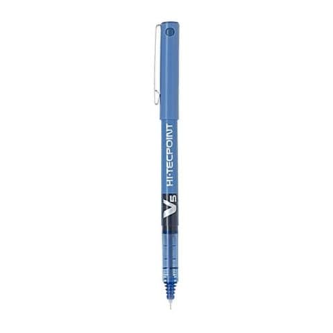 Pilot V5 Hi-Tecpoint Roller Ball Pen Blue