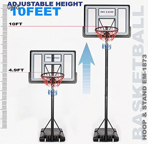 Buy Fully Adjustable Freestanding Basketball Backboard Stand And Hoop Set  Online - Shop Toys & Outdoor on Carrefour UAE