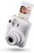 Fujifilm Instax Mini 12 Instant Film Camera, Auto Exposure With Built-In Selfie Lens, Clay White