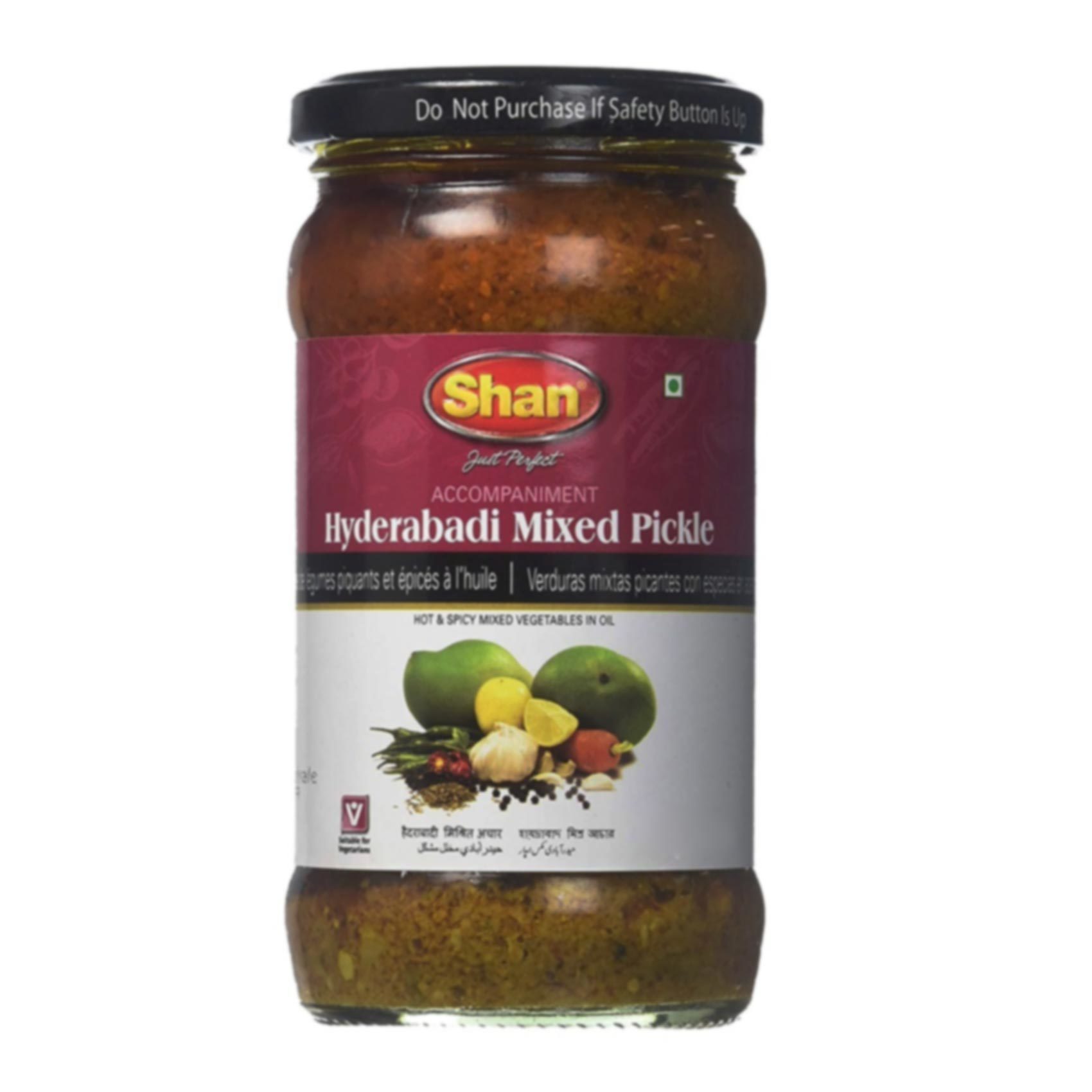 Buy Shan Hyderabad Mixed Vegetable Pickle 300g Online Shop Food