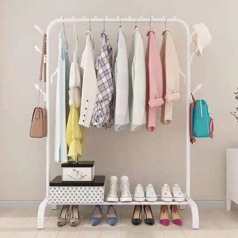 Rail for store hanging clothes