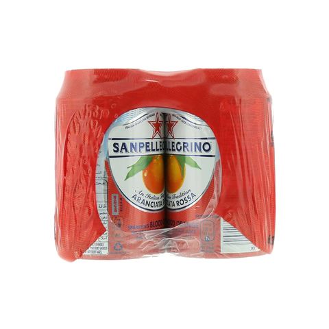 سان بيللغرينو مياه غازية بنكهة البرتقال الماوردي 330 مل 6 حبات