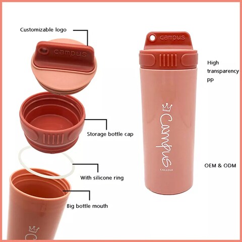 Food Grade PP 480ML Camping Sports Water Bottle