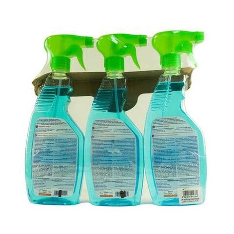 Carrefour Anti-Bacterial Bathroom Disinfectant Cleaner Blue 500mlx3