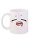 A Funny Face Design Mug White/Beige/Pink 12ounce