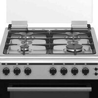 Westpoint 4 Burner Gas Cooker WCLM6640-CI Silver 60cm