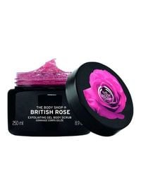 The Body Shop - British Rose Exfoliating Gel Body Scrub Pink 250ml