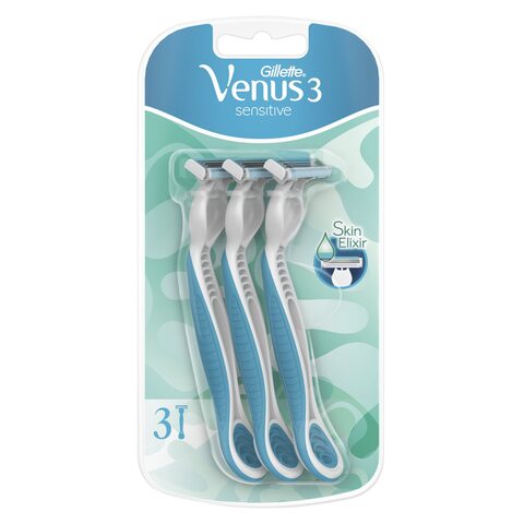 Gillette Venus Simply 3 Sensitive Disposable Razors Multicolour 3 Razors