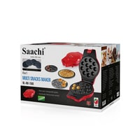 Saachi 4 In 1 Waffle/Donut/Cupcake/Cake Pop Maker NL-4M-1566-RD