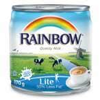 Buy Rainbow Evaporated Milk LIte 170g in Saudi Arabia