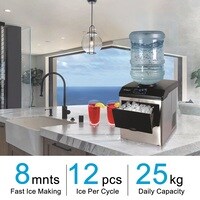 WD-267 Table Top Water Dispenser with Ice Maker, Ice making capacity: 12kg/24Hrs, 160W, 220-240