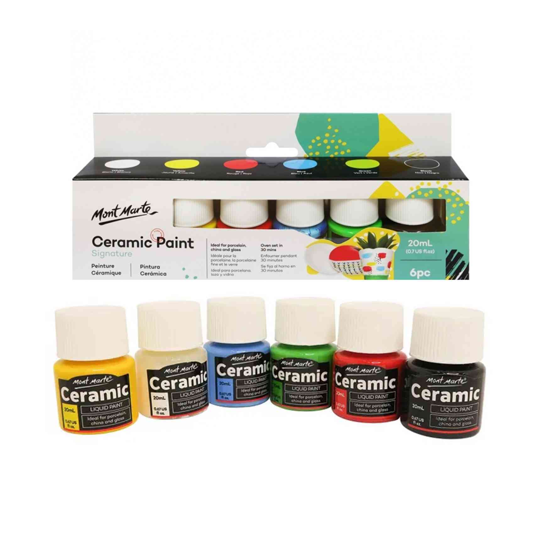 Mont Marte Acrylic Color Paint Set 6pc 50ml