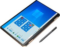 HP Spectre X360 New Chassis 13T Convertible Laptop 10th Gen Intel i7-1065G7 1.3Ghz, 16GB RAM, 512GB SSD, 13.3 FHD Touchscreen, FP, Stylus Pen, Sleeve, ENG Backlit KB, Windows 10, Black And Gold