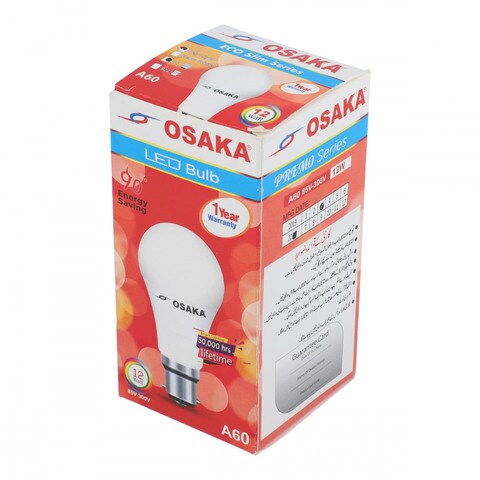 Osaka Led Bulb A60 12 Watt Arbitrary B22