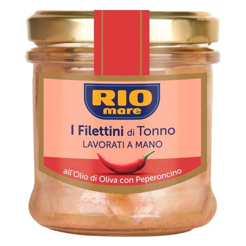 Rio Mare Tuna Fillets With Chilli Pepper In Olive Oil 130g