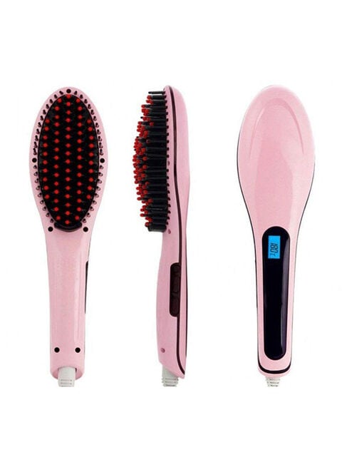 Buy Axxitude Hair Straightener Brush With Lcd Screen Pink Online - Shop  Beauty & Personal Care on Carrefour Saudi Arabia