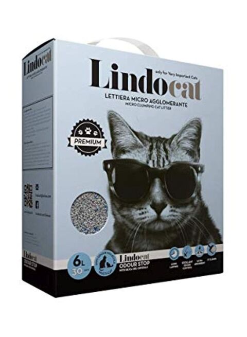 Buy Lindocat Lettiera Micro Agglomerante Odour Stop Cat Litter 6L in Saudi Arabia