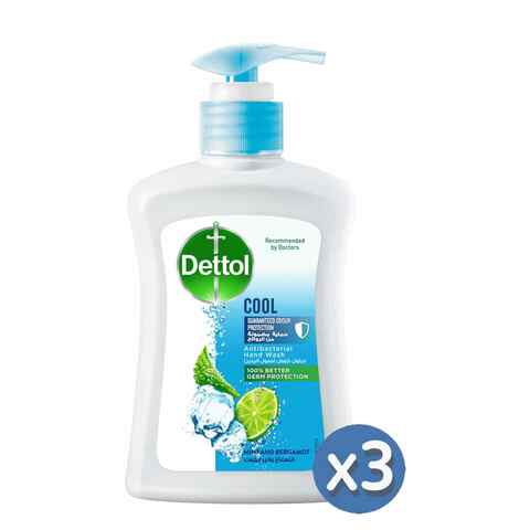 Dettol Cool Antibacterial Hand Wash White 200ml Pack of 3