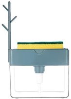 اشتري Generic - 2-in-1Sponge Rack Soap Dispenser Soap Dispenser And Sponge Caddy في الامارات