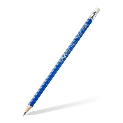 Staedtler Norica HB Pencils with Eraser Tip Blue 12 PCS