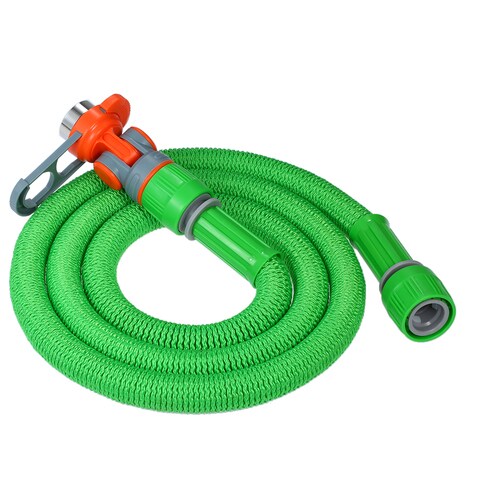 Generic-Garden Expandable Water Hose Flexible Plastic Hoses Pipe Car Wash Flower Watering Home Clean 1.5M Water Pipe with 360&Acirc;&deg; Rotary Joint / 1.5M Water Pipe with Hose Storage Hook(optional)