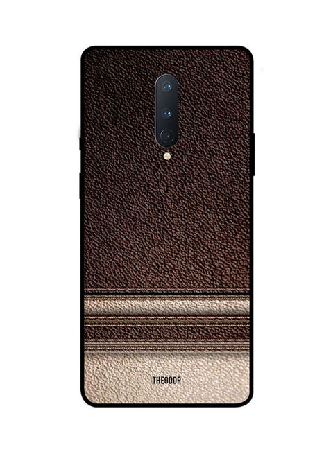 Theodor - Protective Case Cover For Oneplus 8 Brown/Beige