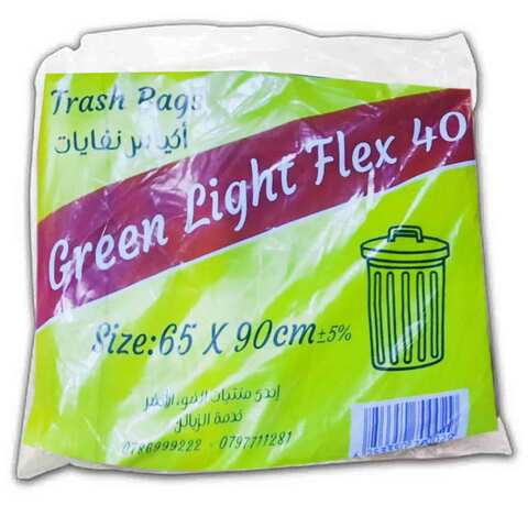 Green Light Flex Trash Bags 40 Bags 