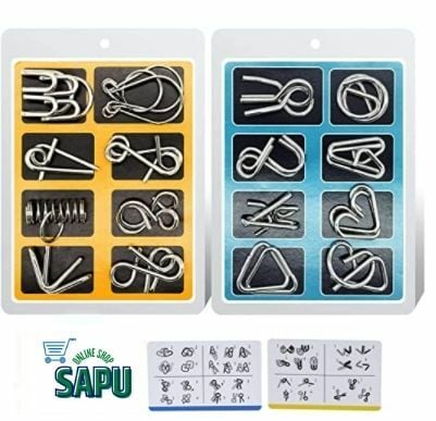 Buy Sapu 24pcs Brain Puzzles Intelligence Buckle Lock Toy Brain Teasers Metal Puzzles For Kids Adults Online Shop Toys Outdoor On Carrefour Uae